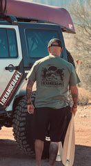 LOCKANDCRAWL Overland Military Green Unisex T-Shirt