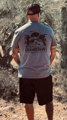 LOCKANDCRAWL Overland Charcoal Unisex T-Shirt